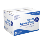 Dynarex Sterile Gauze Pads 1's - 12 Ply, 100ea/bx