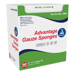 Dynarex Gauze Sponge - Sterile 2's, 4" x 4" 8 Ply, 50ea/bx, 12bxs/cs (600 Count)