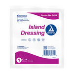 Dynarex Island Dressing Sterile, 4" x 4" - 25ea/bx, 6bxs/cs (150 Count)