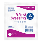 Dynarex Island Dressing Sterile, 6" x 6" - 25ea/bx 6bxs/cs (150 Count)