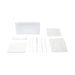 Dynarex Tracheostomy Care Kit - One Compartment Tray with No Gloves (20 Count)