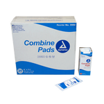 Dynarex Combine Pads 1/pouch - Sterile, 8" x 7.5", 12ea/bx, 20bxs/cs (240 Count)