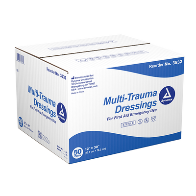 Dynarex Multi-Trauma Dressing - Sterile, 50ea/cs (50 Count)