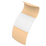 Dynarex Sheer Plastic Adhesive Bandages Sterile, 1" x 3" - 50ea/bx, 50bxs/cs (2500 Count)