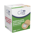 Dynarex Sheer Spot Bandages - Sterile, 7/8" Spot - 100ea/bx, 48bxs/cs (4800)