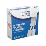 Dynarex Butterfly Wound Closure, Sterile - 100ea/bx, 24bxs/cs (2400 Count)