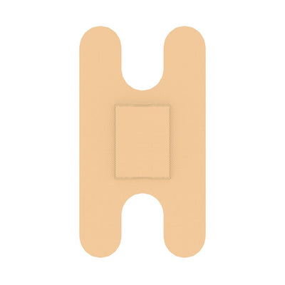 Dynarex Adhesive Fabric Bandages Knuckle - Sterile, 1 1/2" x 3" - 8ea/bx, 100bxs/cs (800 Count)