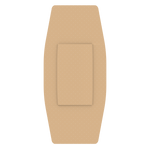 Dynarex Sheer Plastic Adhesive Bandages Sterile, 2"  x 3" - 100ea/bx, 24bxs/cs (2400 Count)
