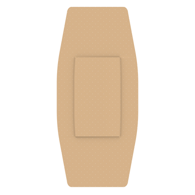 Dynarex Sheer Plastic Adhesive Bandages Sterile, 2"  x 3" - 100ea/bx, 24bxs/cs (2400 Count)