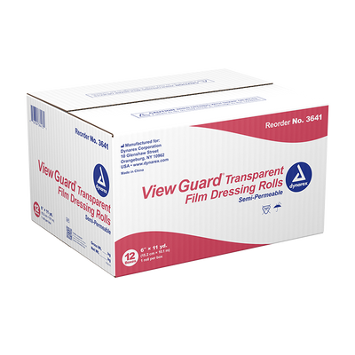 Dynarex View Guard Transparent Film Dressing Roll - 12ea/cs (12 Count)