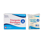 Dynarex Triangular Bandages, 40" x 40" x 56", 12/bx