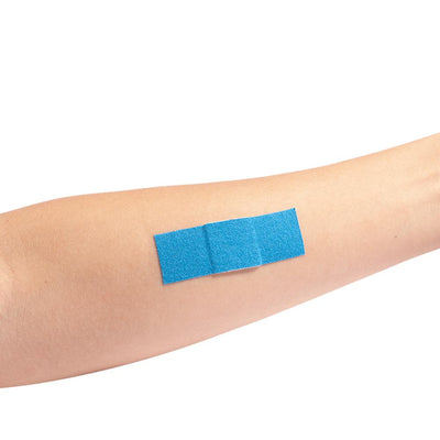 Dynarex Blue Metal Detectable Woven Bandage, 1" x 3" (3000 Count)