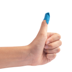 Dynarex Blue Metal Detectable Woven Bandage Fingertip - 50ea/bx, 50bxs/cs (2500 Count)