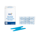 Dynarex Blue Metal Detectable Woven Bandage - Knuckle - 40ea/bx, 50bxs/cs (2000 Count)