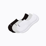 Combed Cotton No Show Socks - 3 Pack