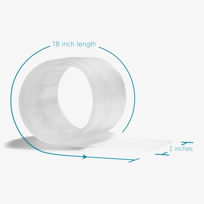 Advanced Medical-Grade Silicone 2" x 18" Strips - Now includes Adhesive Tape for Longer Hold!