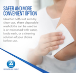 Dynarex Personal Care Washcloth - 50ea/bx, 10bxs/case (500 Count)