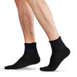 Bamboo Crew Socks For Wide & Sensitive Feet and Large Feet — Non-Binding, Cushion Sole (Black), Multi-Pack