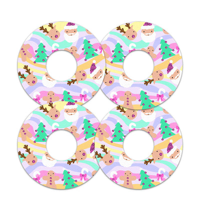 Christmas Pastel FreeStyle Libre 3 Plus & Lingo  Patch Tape - Pump Peelz