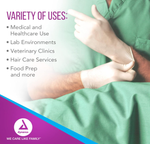 Dynarex Sterile Latex Surgical Gloves, 4 Mil Thick, Powder-Free, 50prs/bx, 4bxs/cs (200 Count)