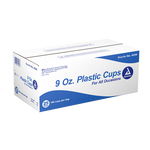 Dynarex Clear Plastic Cups - 100ea/bx, 25bxs/cs (2500 Count)