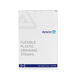 Dynarex Flexible Plastic Drinking Straws (10000 Count)