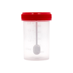 Dynarex Stool Specimen Container with Spoon, 60mL (400 Count)