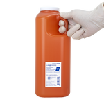 Dynarex 24-hour Urine Collection Container, 3000 mL - Orange, White (40 Count)