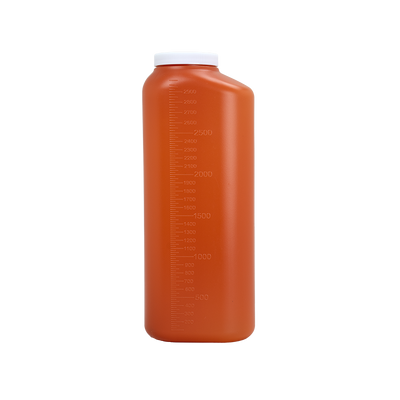 Dynarex 24-hour Urine Collection Container, 3000 mL - Orange, White (40 Count)
