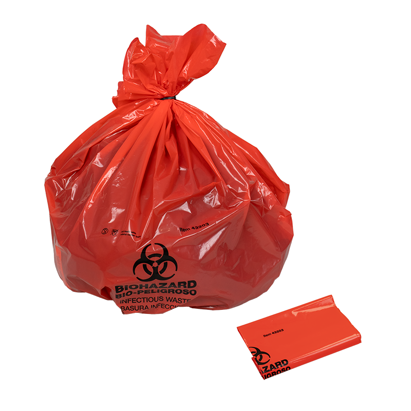 Dynarex Biohazard Bags, 39” x 33” (100 Count)