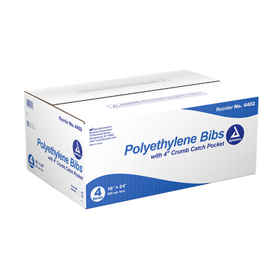 Dynarex Polyethylene Bibs (2000 Count)