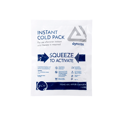 Dynarex Instant Cold Pack, 4" x 5" (72 Count)