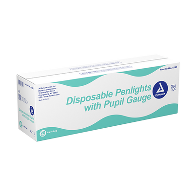 Dynarex Disposable Penlight with Pupil Gauge (120 Count)