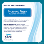 Dynarex Morning Fresh Mint Toothpaste with Fluoride (144 Count)