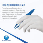 Dynarex Plastic Thumb Forceps Bulk, 4.25" (3000 Count)