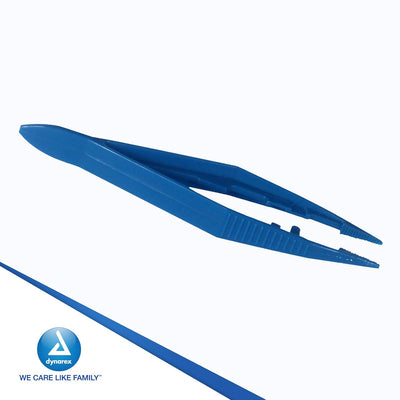 Dynarex Plastic Thumb Forceps Bulk, Individually Wrapped, 4.25" (1000 Count)