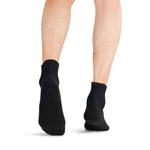 Bamboo Crew Socks For Wide & Sensitive Feet and Large Feet — Non-Binding, Cushion Sole (Black), Multi-Pack