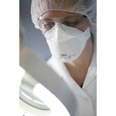 3M 440pcs Aura 9205+ Particulate Respirator N95 Face Mask, Regular Size, Individually wrapped & Flat Fold