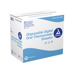 Dynarex Disposable Digital Oral Thermometer Sheaths - 100ea/bx, 50bxs/cs (5000 Count)