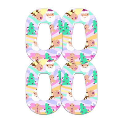 Christmas Pastel Dexcom G6 Patch Tape - Pump Peelz