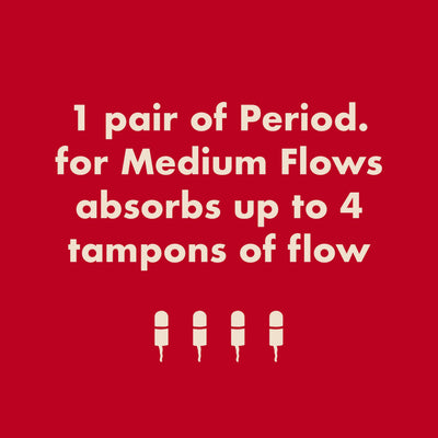 The High Waisted Period. in Cotton For Medium Flows