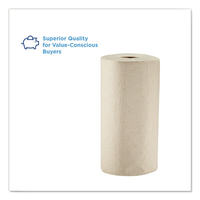 Georgia Pacific Pacific Blue Basic Jumbo Perforated Kitchen Roll Paper Towels, 2-Ply, 11 x 8.8, Brown, 250/Roll, 12 Rolls/Carton