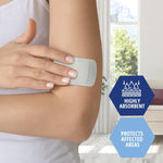 Medpride Bordered Gauze Island Dressing for Wounds First Aid Kit Supplies, 6”x8” 10/Box, Case of of 12 (120 Count)