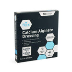 MedPride Calcium Alginate Dressing 4.25"x4,25” Wound Dressing Pads, 10/Box, Case of 12 (120 Count)