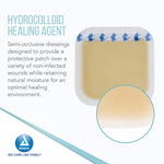 Dynarex DynaDerm - Hydrocolloid Dressing - Thin, 6" x 6", 5ea/bx, 12bxs/cs (60 Count)