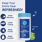 CPAP Mask Wipes - Unscented (1 Canister, 70 Count)