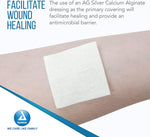 Dynarex DynaGinate AG - Silver Calcium Alginate Dressing, 4" x 5", 10ea/bx, 10bxs/cs (100 Count)