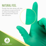 Dynarex AloeTex Latex Gloves w/ Aloe - 100ea/bx, 10bxs/cs (1000 Count)