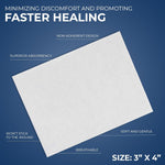 MedPride Sterile Non-Adherent Pads 2"x 3"| Non-Adhesive Wound Dressing | Highly Absorbent & Non-Stick, 100/box, Case of 12 (1200 Count)