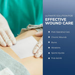 MedPride Sterile Non-Adherent Pads 3"x 8"| Non-Adhesive Wound Dressing | Highly Absorbent & Non-Stick 50/box, Case of 12 (600 Count)